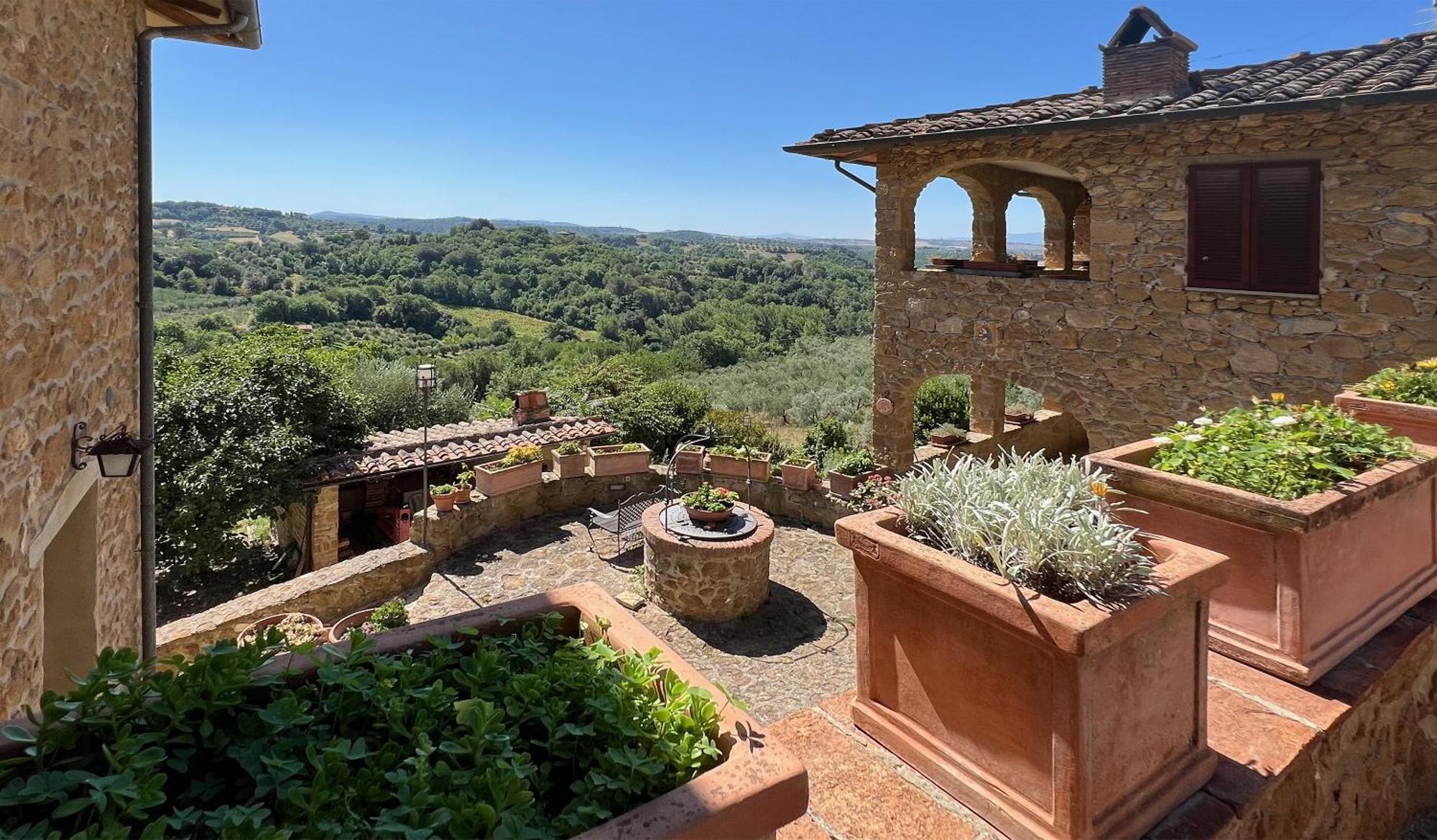 La Chiusa Dei Monaci Castelmuzio Bagian luar foto