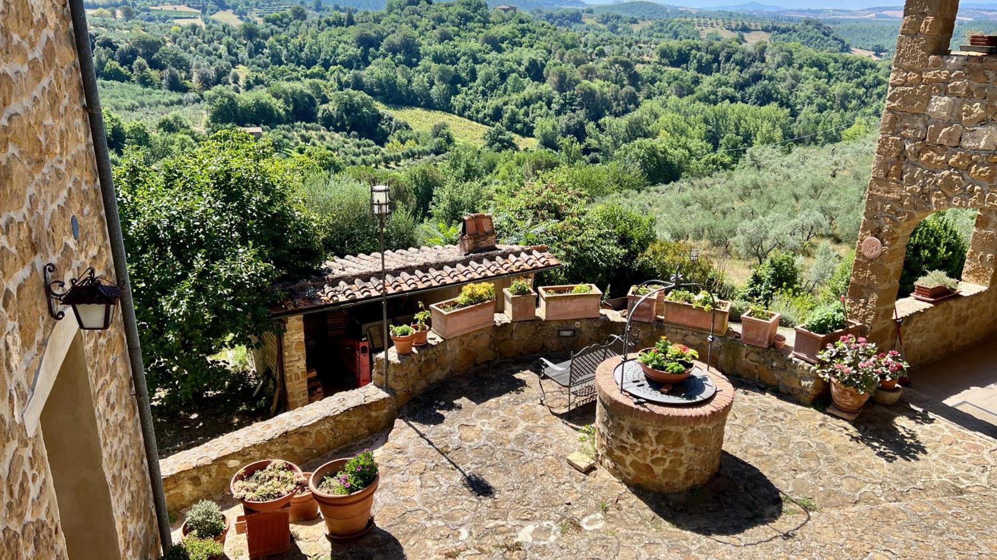 La Chiusa Dei Monaci Castelmuzio Bagian luar foto
