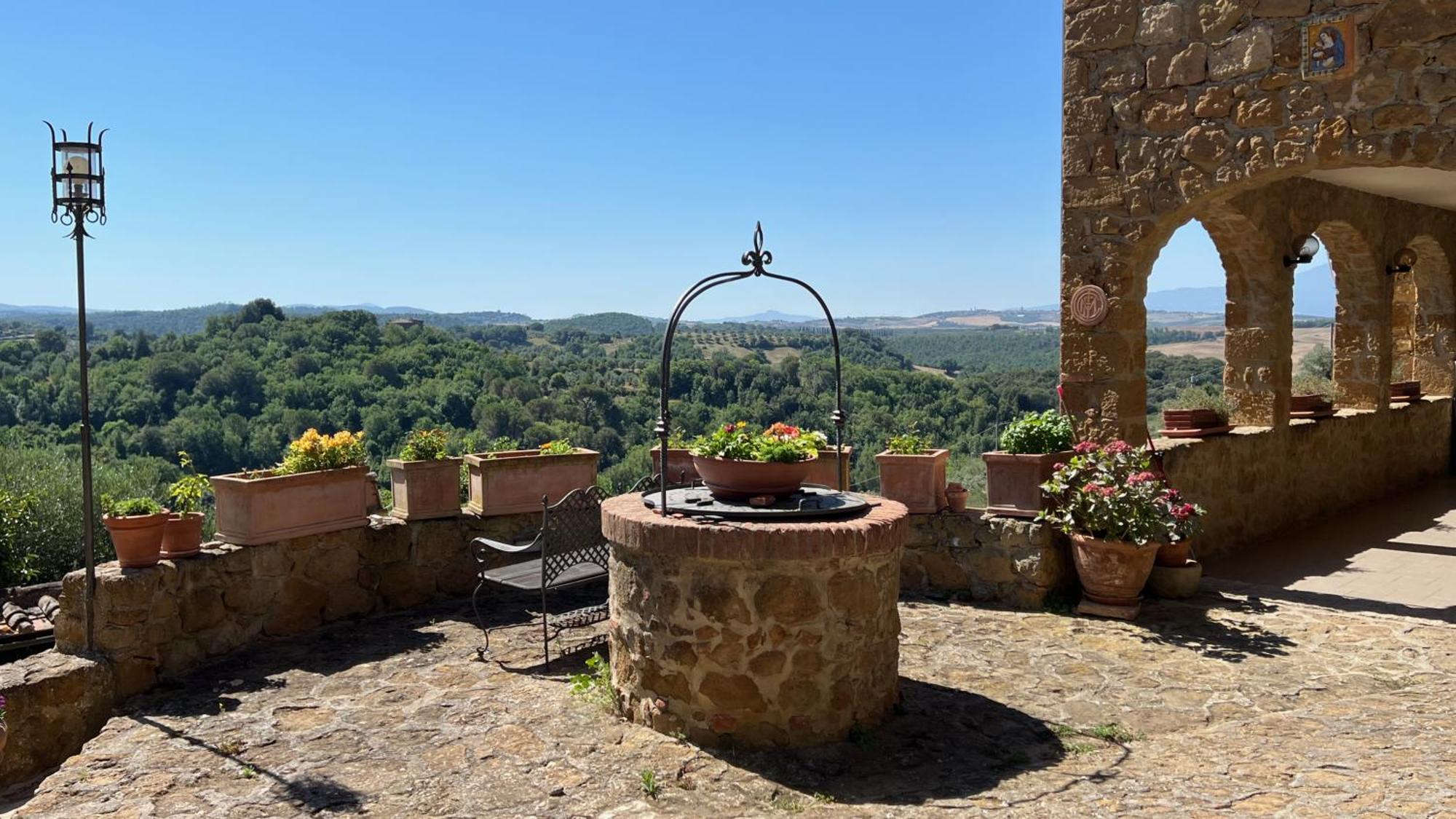 La Chiusa Dei Monaci Castelmuzio Bagian luar foto