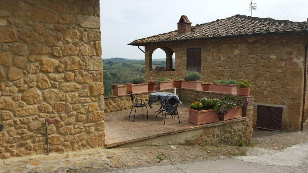 La Chiusa Dei Monaci Castelmuzio Bagian luar foto