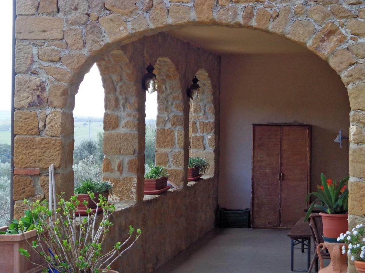 La Chiusa Dei Monaci Castelmuzio Bagian luar foto