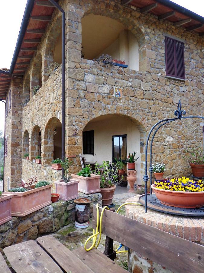 La Chiusa Dei Monaci Castelmuzio Bagian luar foto
